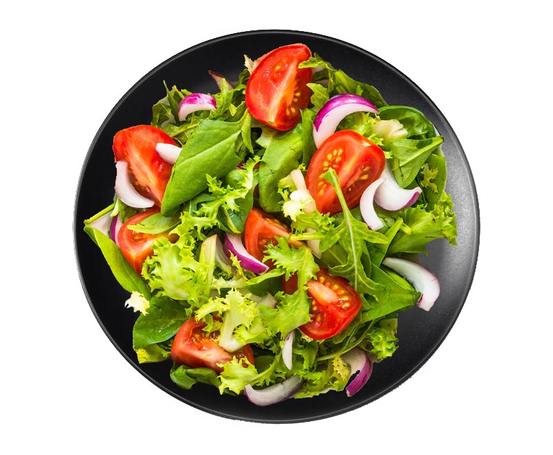 Entrée: salade du chef